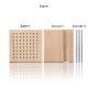 Knitted Yarn Shaped Crochet Square Solid Wood Woven Board