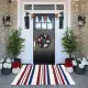"American Flag Doormat - Patriotic USA Flag Welcome Mat, Non-Slip Indoor/Outdoor Front Door Rug, Veterans Day Gift, Porch Home Decor - Red White And Blue Stars & Stripes Design"