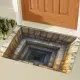 3D Optical Illusion Doormat - Non-slip Rubber Backing, Easy To Clean And Durable, Suitable For Indoor/outdoor Use, Fantastic Stone Step Design, Perfect For Front Door, Entrance, Bedroom Or Laundry Roo