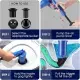 Toilet Piston Tool Set, Pneumatic Sewer Blaster, Sink Piston, Sewer Clog Removal Tool For Sinks, Toilets, Bathrooms, Showers, Kitchens, Clogged Pipes