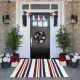 Unique Outdoor Mat, American Vintage Patriotic Star, Machine Washable Non-Slip Mat, Red White Blue Stars & Stripes Design 31x20 Inch Ideal Gift For Patriotic, Patriotic Area Mat, Perfect For Fathers