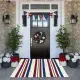 Unique Outdoor Mat, American Vintage Patriotic Star, Machine Washable Non-Slip Mat, Red White Blue Stars & Stripes Design 31x20 Inch Ideal Gift For Patriotic, Patriotic Area Mat, Perfect For Fathers