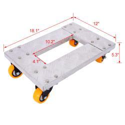 Transport Dolly With 3 Inch TPU Professional Casters With Brake Option