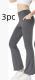 Ladies Mid Waist Abdominal-shaping Slimming Cropped Pants Casual Pocket Bootcut Trousers