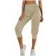Womens Home Casual Pants High Waist Temperament Ankle-tied Harem Pants