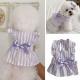 Dog Dresses Pet Dog Dress Summer Puppy Clothing Thin Vest Bowknot Stripe Skirt