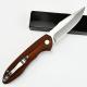 Wooden Handle Self-defense Folding Knife For Portable Outdoor Use