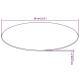   tabletop made of hardened round 300 mm  