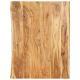   Tabletop Solid Acacia Wood 58x(50-60)x2.5 cm   Tabletop