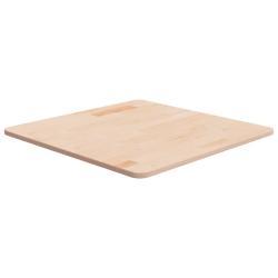   Square Tabletop 60x60x1.5 cm Untreated Oak Wood  