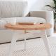   Tabletop Ø60x1.5 cm Round Solid Beech Wood  