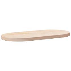   Tabletop 60x30x2.5 cm Solid Pine Wood Oval  