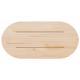   Tabletop 60x30x2.5 cm Solid Pine Wood Oval  
