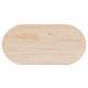   Tabletop 60x30x2.5 cm Solid Pine Wood Oval  