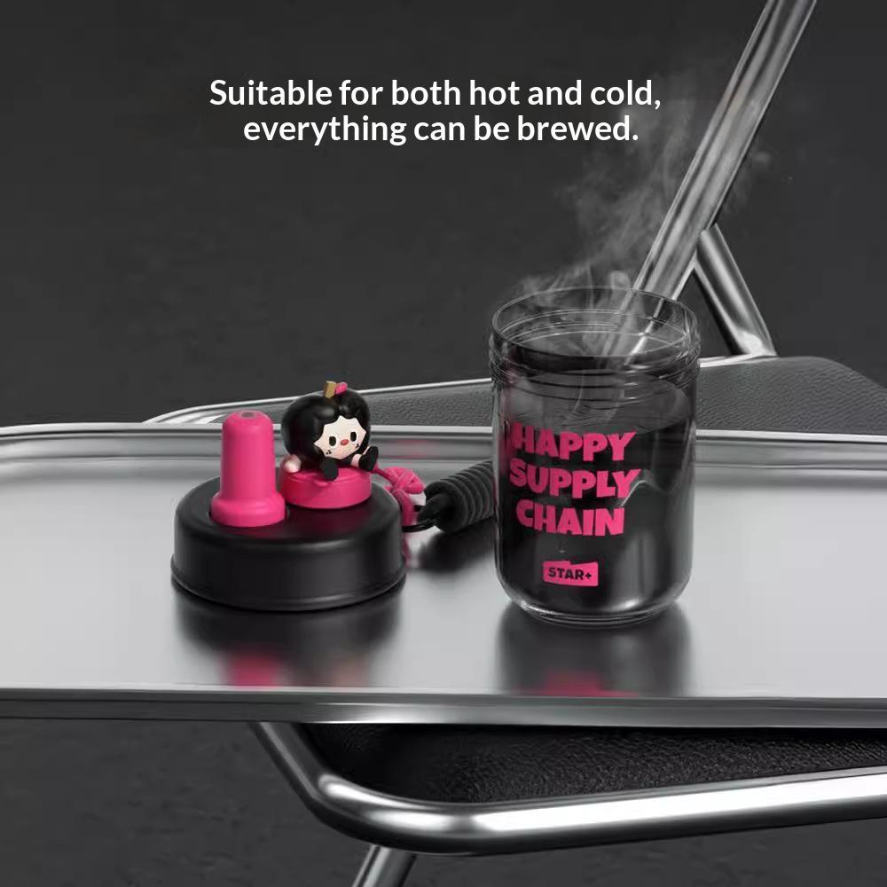 Portable Impact-resistant Tritan Plastic Straw Cup
