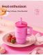 Bubble Straw Water Breakfast Milk Cup Stylish Design Small Capacity
