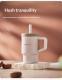 Bubble Straw Water Breakfast Milk Cup Stylish Design Small Capacity