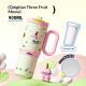Cartoon Design Car Mount Straw Cup - Vehicle Cup Holder Compatible Portable Drink Tumbler