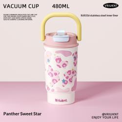 Portable Straw-equipped Car-mounted Large-capacity Bottle