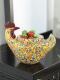 Artistic Colorful Glass Chick Fruit Bowl A Decorative Accent Piece For Your Home