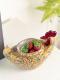 Artistic Colorful Glass Chick Fruit Bowl A Decorative Accent Piece For Your Home