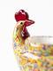 Artistic Colorful Glass Chick Fruit Bowl A Decorative Accent Piece For Your Home