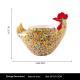 Artistic Colorful Glass Chick Fruit Bowl A Decorative Accent Piece For Your Home