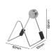 Stainless Steel Kitchen Punch Free Wire Ball Drain Rack With Magnetic Sponge