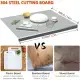 XXL 304 Stainless Steel Cutting Board  Anti-Slip & Mildew-Proof No More Moldy Wooden Boards - Heavy-Duty & Food-Safe, Easy To Clean - Chop Meat, Knead Dough, Bake Prep All-in-One - Must-Have For Home
