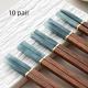 Chicken-wing Wood And Red Sandalwood Premium Natural Solid-wood Chopsticks