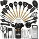 Wooden-Handle Silicone Kitchen Tool Set