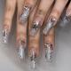 Womens Fashion Rhinestone Patch Nails