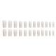 Beige Rectangular Fake Nail Tip