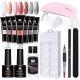Popular 15ml Crystal Extended Glue Free Paper Cups Quick-drying Long-lasting Extended Glue Set Manicure Extended Glue