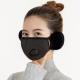Womens cotton ear mask with breathing valve