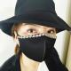 Breathable flash diamond cloth mask