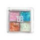 Womens Four-color Sequins Watch Show Makeup Super Flash Glue-free Eye Shadow