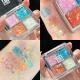 Womens Four-color Sequins Watch Show Makeup Super Flash Glue-free Eye Shadow