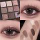 Nine Color Flower Petal Carved Eye Shadow Plate
