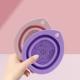 Folding Silicone Solid Color Beauty Tools Pad For Washing Brush
