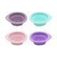 Folding Silicone Solid Color Beauty Tools Pad For Washing Brush