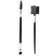 Semi-arc Steel Tooth Brow Groomer Double Head Concealer Brush
