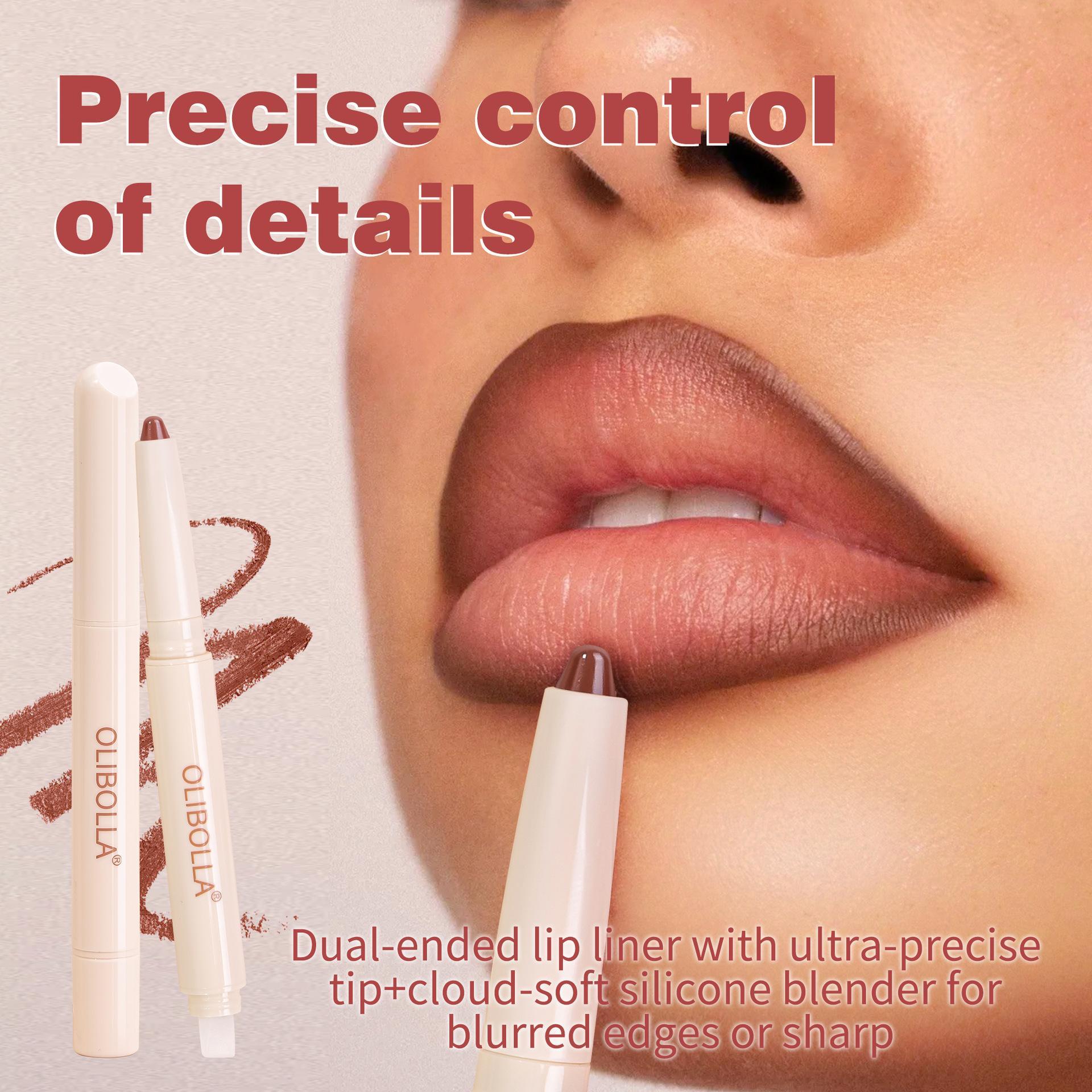Eight-color Double-headed Lip Liner Matte Long-lasting