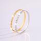 European And American Non-fading Square Diamond Stainless Steel Bracelet