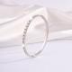 European And American Non-fading Square Diamond Stainless Steel Bracelet