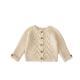 Thick Needle All-match Cotton Collarless Sweater Coat