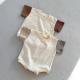 Baby Contrast Color Short Sleeve Onesie Triangle Rompers