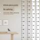 Height wall sticker-transparent version-200cm-1 piece - Option1