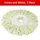 Rotating mop replacement cloth head-blue and white 115g packed individually - Option1