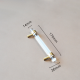 Long handle-brass + acrylic-224 holes-clear color-1 piece - Option1